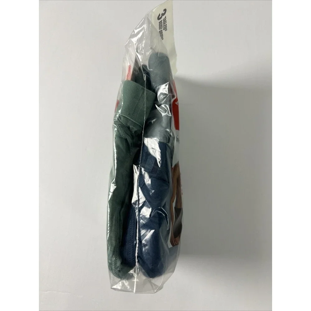 Hanes Boxer Briefs Lot Men 2XL Originals 6 Briefs SuperSoft Bamboo Blue Green A8